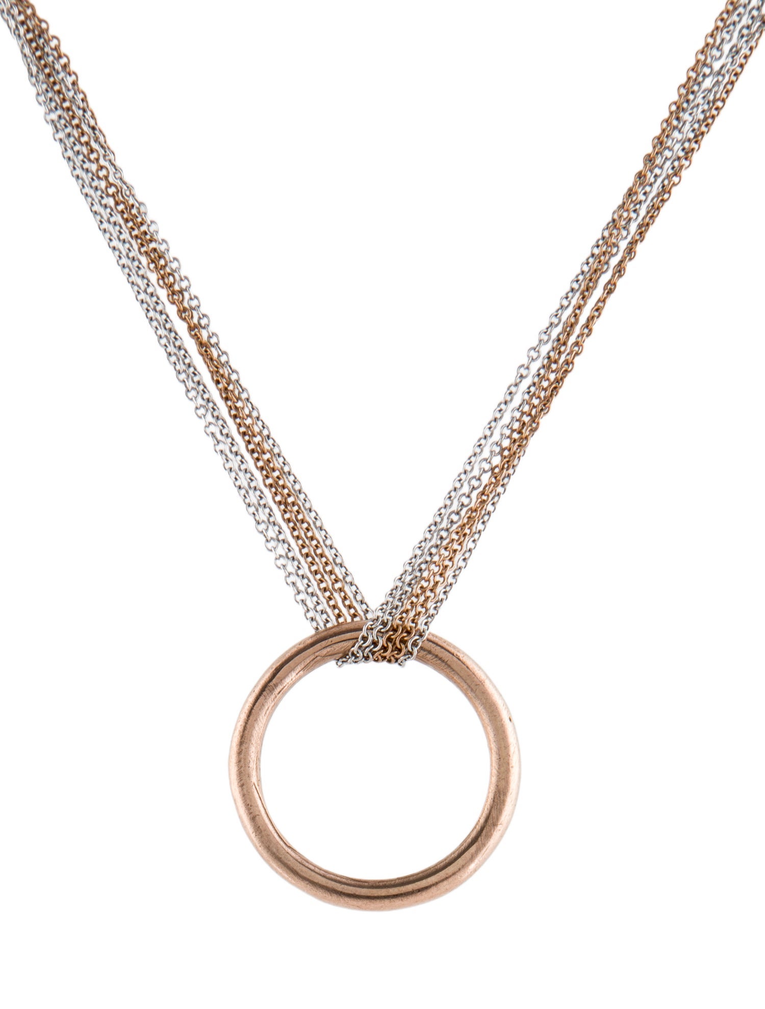 Necklace 14K Circle Pendant