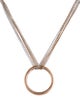 Necklace 14K Circle Pendant Necklace
