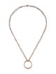 Necklace 14K Circle Pendant Necklace