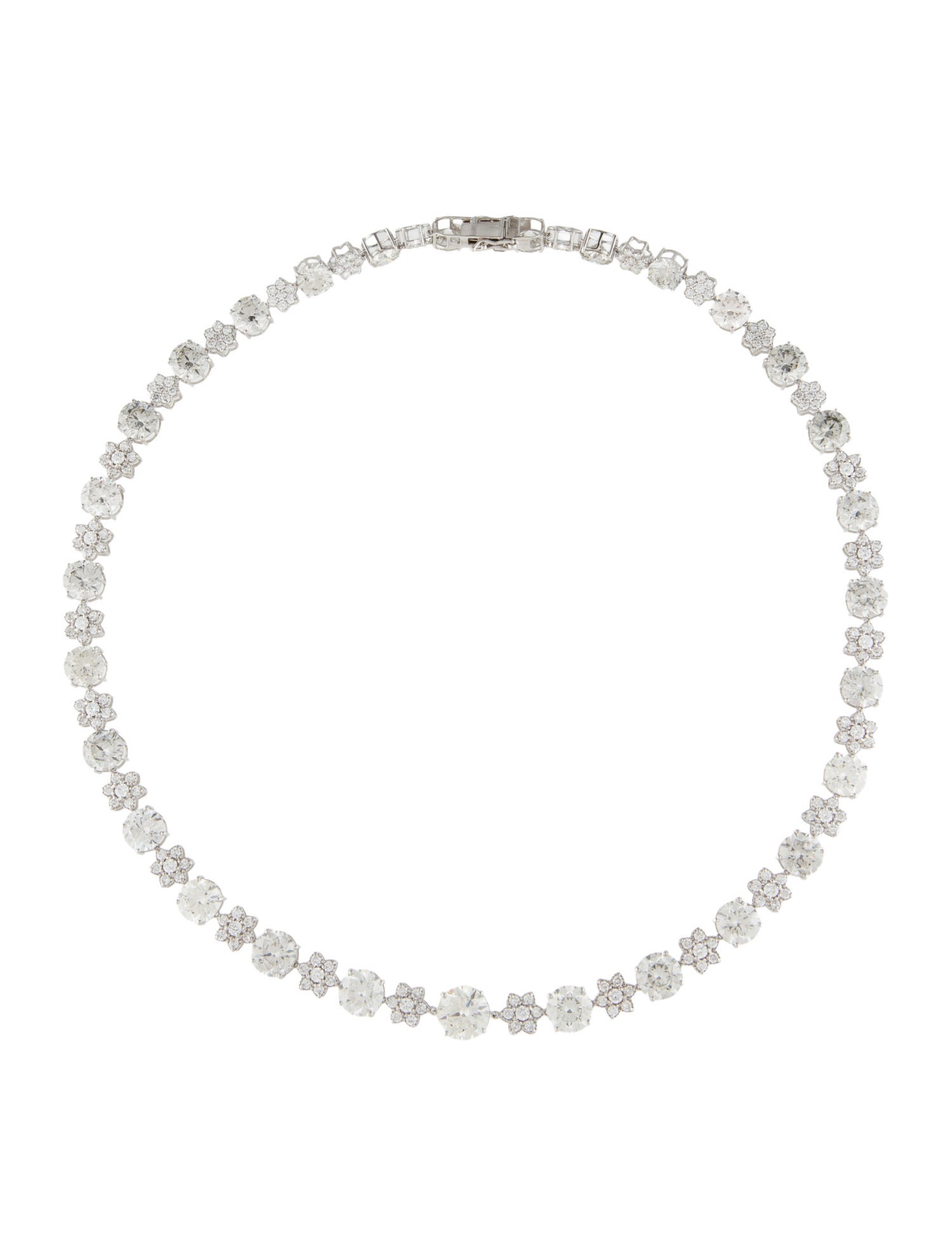 Necklace 14K 48.69ctw Lab-Grown Diamond Alternating Link
