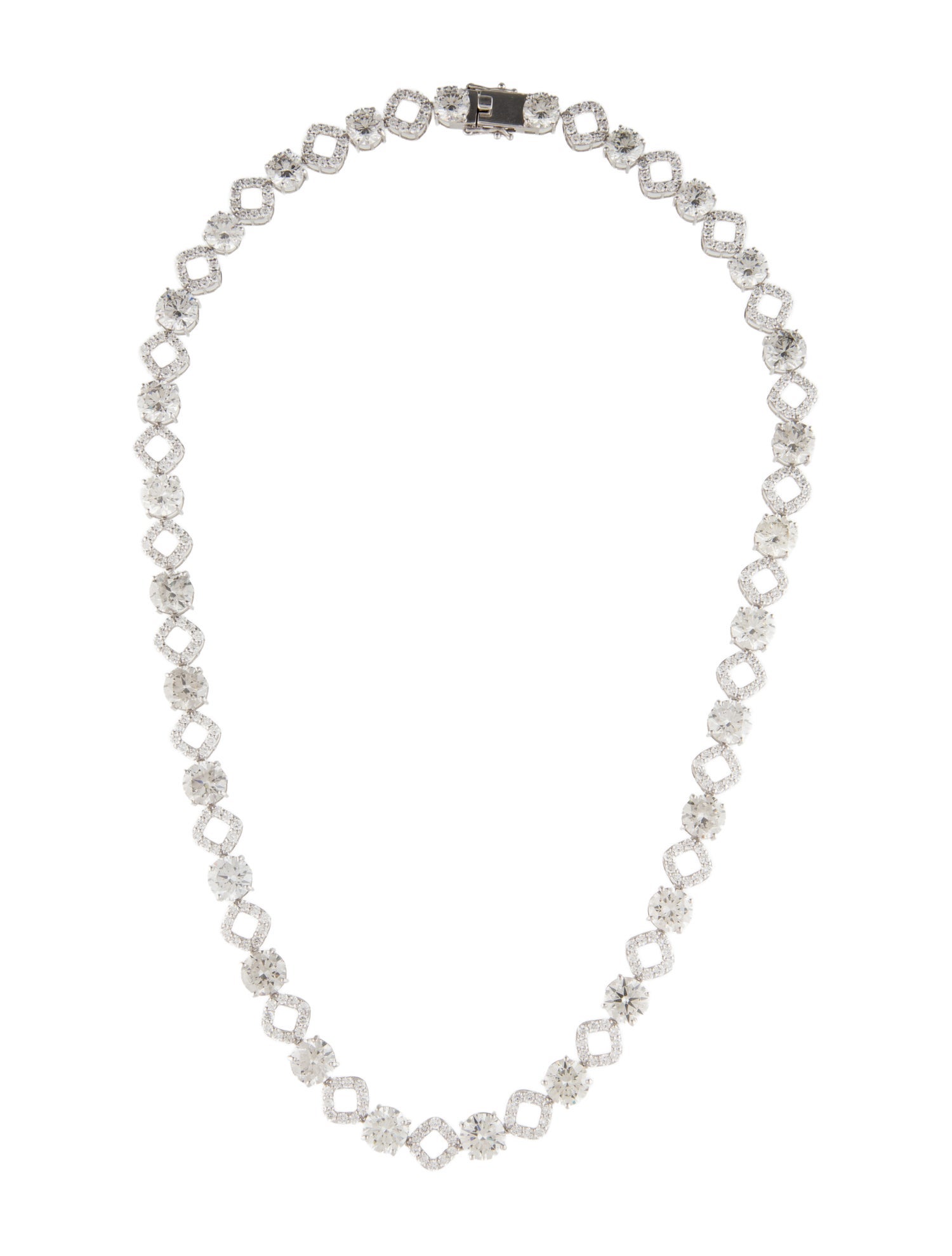 Necklace 14K 46.67ctw Lab-Grown Diamond Collar Necklace
