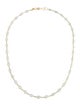 Necklace 18K Aquamarine Station Necklace