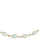 Necklace 18K Aquamarine Station Necklace