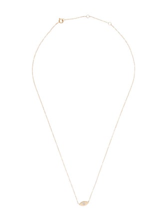 Necklace 14K Diamond Evil Eye Pendant Necklace