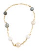 Necklace 14K Cultured Pearl Station Necklace