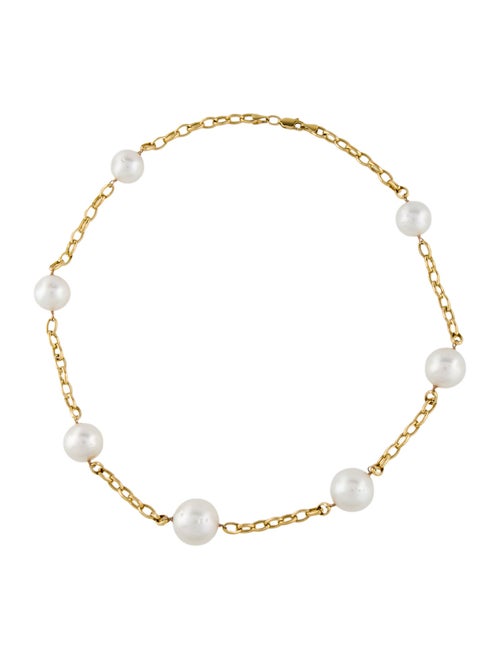 Necklace 14K Pearl Station Necklace