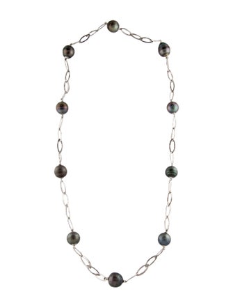 Necklace 18K Pearl Station Necklace