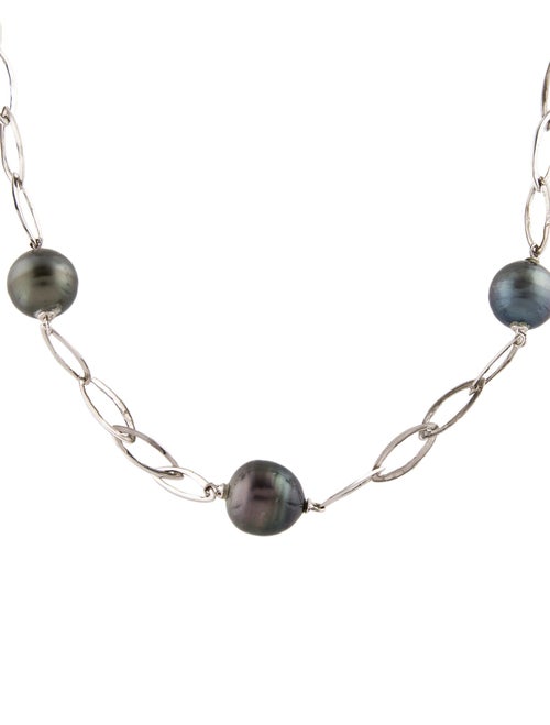 Necklace 18K Pearl Station Necklace