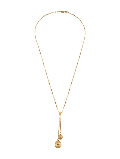 Necklace 14K Teardrop Lavalier Chain Necklace