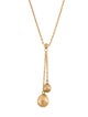 Necklace 14K Teardrop Lavalier Chain Necklace