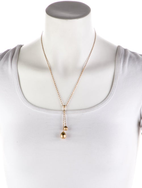 Necklace 14K Teardrop Lavalier Chain Necklace