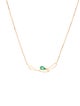 Necklace 18K Emerald Pendant Necklace