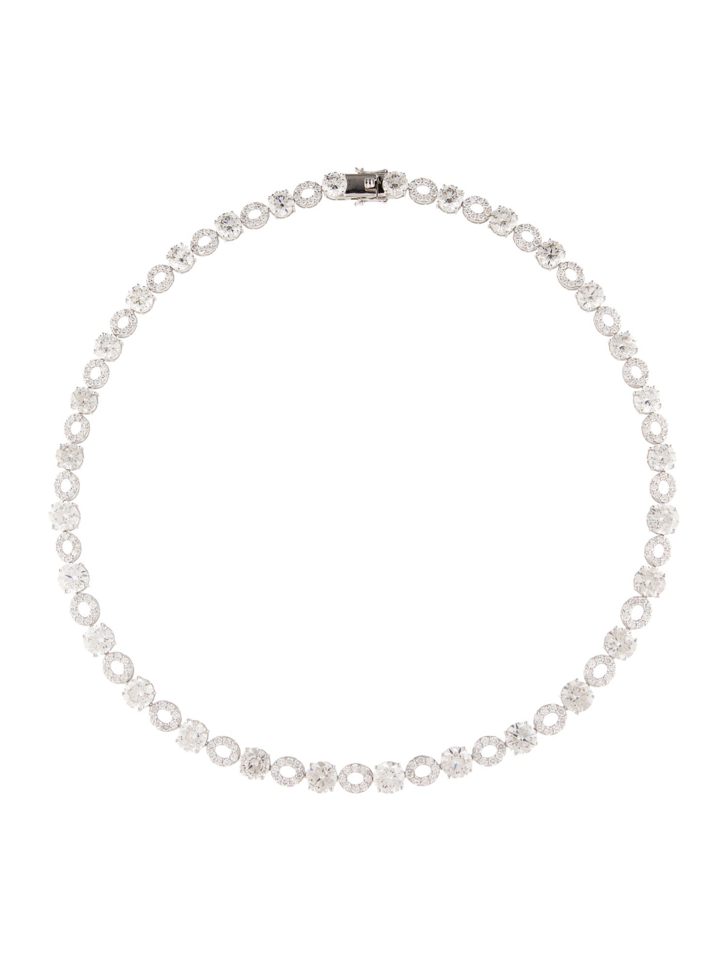 Necklace 14K 45.16ct Lab-Grown Diamond Tennis