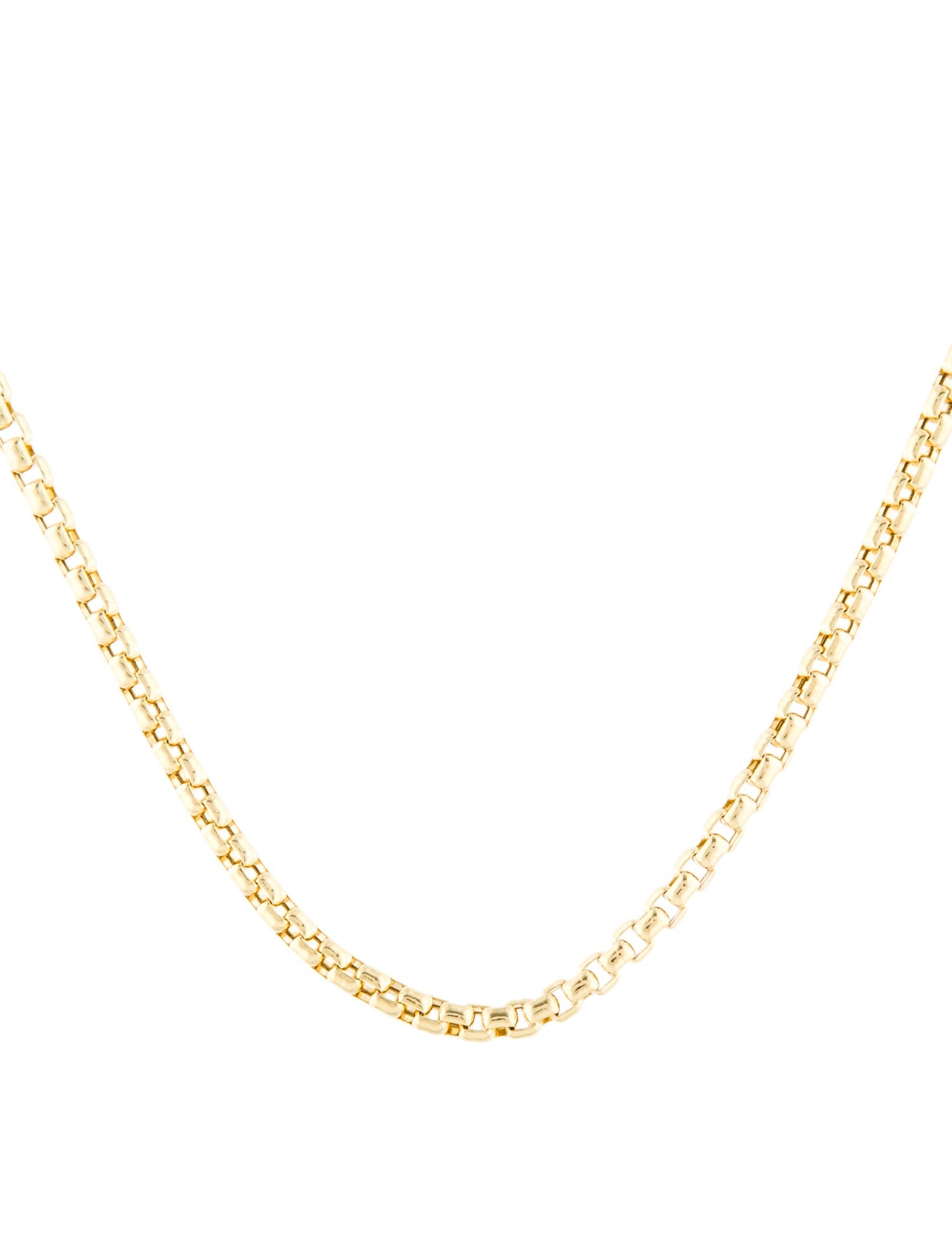 Necklace 14K Round Box Chain