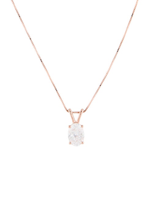 Necklace 14K 1.00ctw Lab-Grown Diamond Pendant Necklace