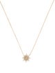 Necklace 18K Diamond Starburst Pendant Necklace