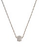 Necklace 14K 1.09ctw Diamond Barrel Pendant Necklace