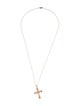 Necklace 14K Diamond Filigree Cross Pendant Necklace