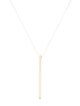 Necklace 14K Diamond Bar Pendant Necklace