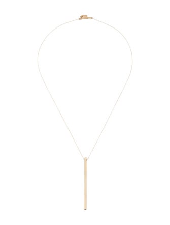 Necklace 14K Diamond Bar Pendant Necklace