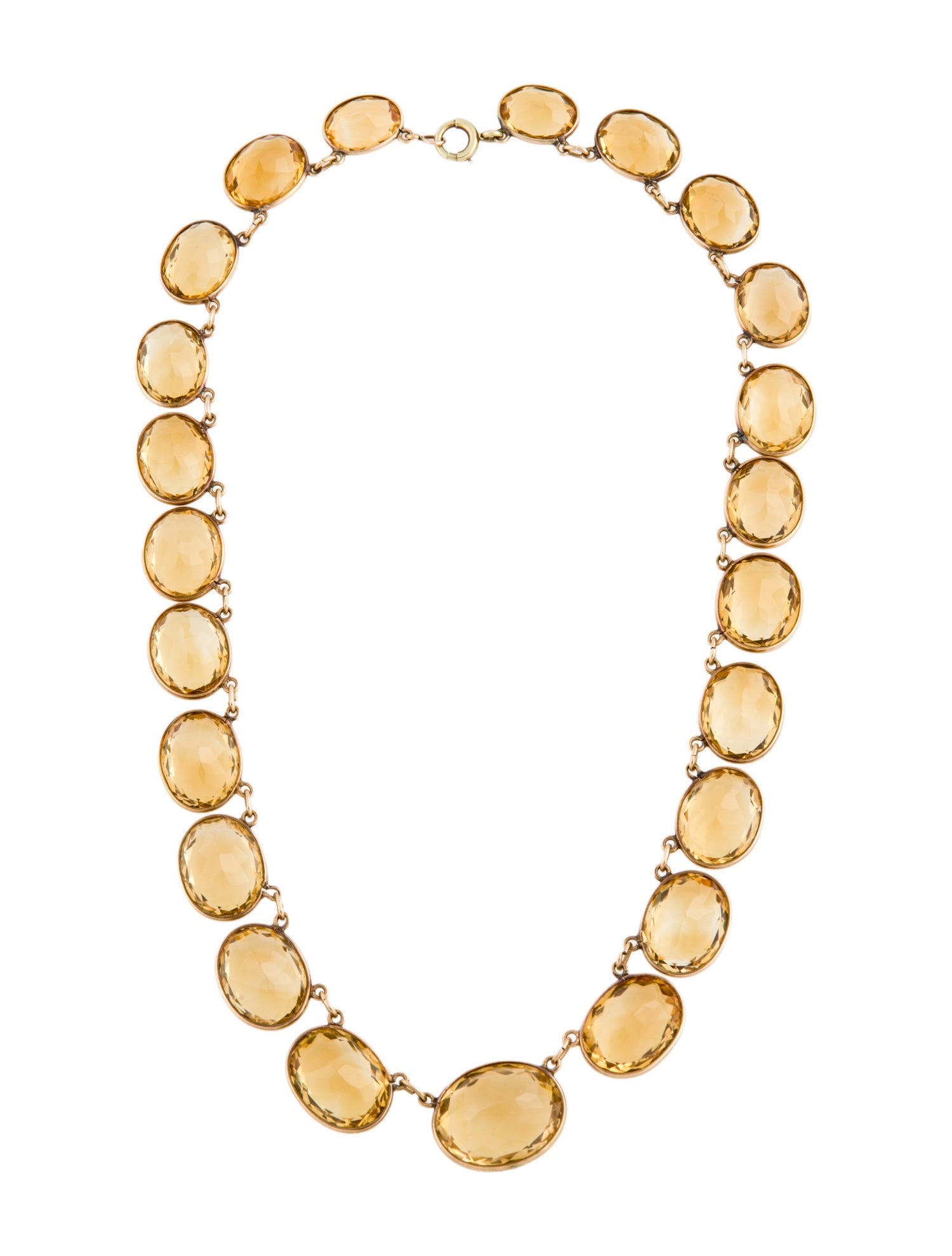 Necklace 10K 141.50ctw Citrine Link