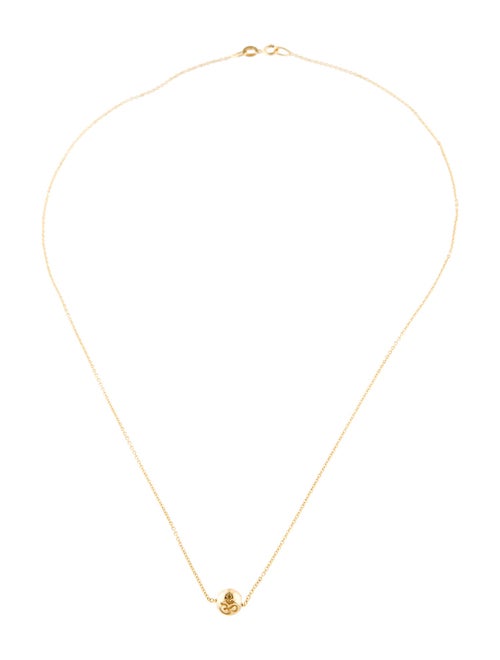Necklace 18K 'OM' Bead Pendant Necklace
