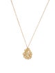 Necklace 14K Diamond Textured Pendant Necklace