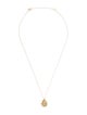 Necklace 14K Diamond Textured Pendant Necklace