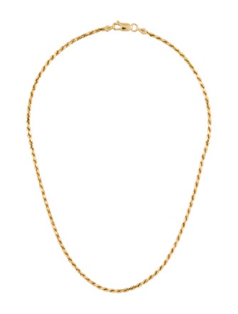 Necklace 14K Rope Chain Necklace