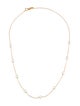 Necklace 18K Cultured Pearl Station Necklace