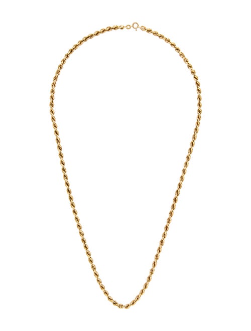 Necklace 14K Rope Chain Necklace
