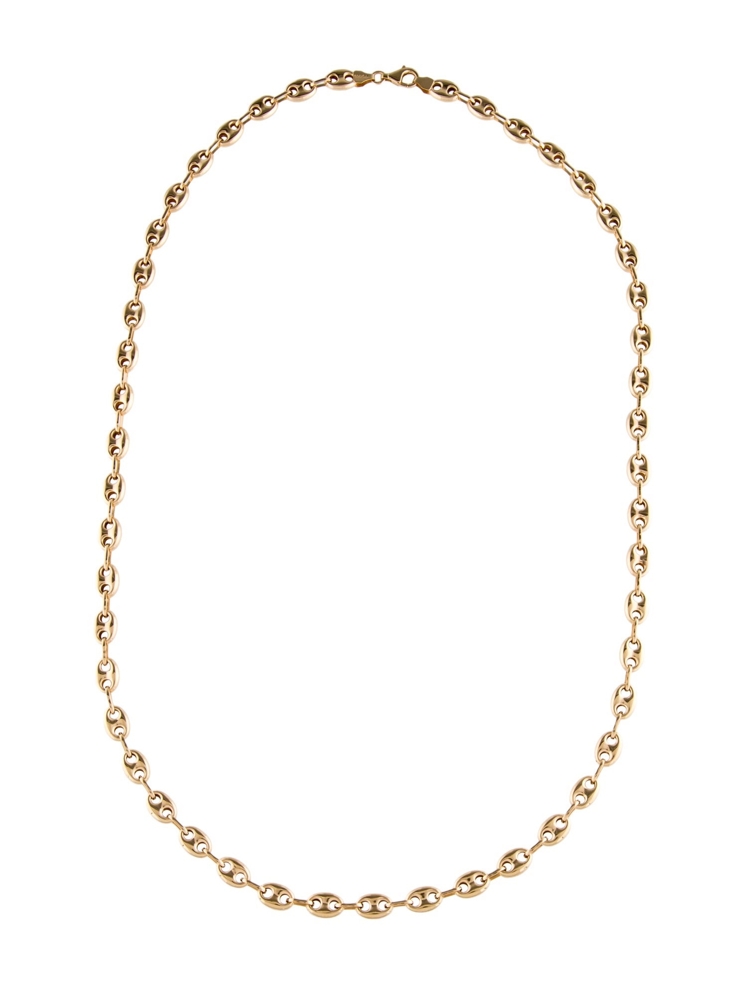 Necklace 18K Mariner Coffee Bean Chain