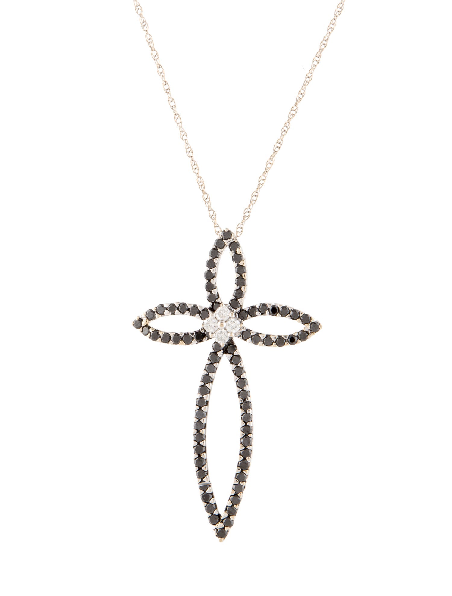 Necklace 18K 1.28ctw Diamond Pendant