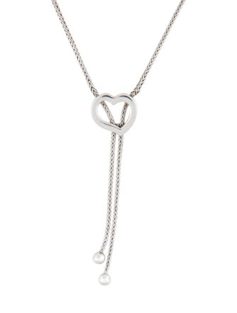 Necklace  14K Heart Lariat Necklace