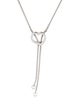 Necklace 14K Heart Lariat Necklace