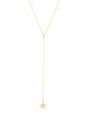 Necklace 14K Diamond Star Y Shaped Pendant Necklace