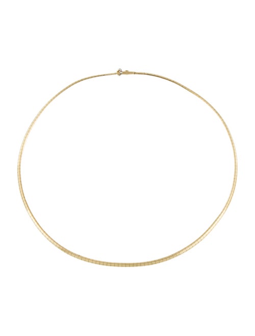 Necklace 14K Omega Chain Link Necklace