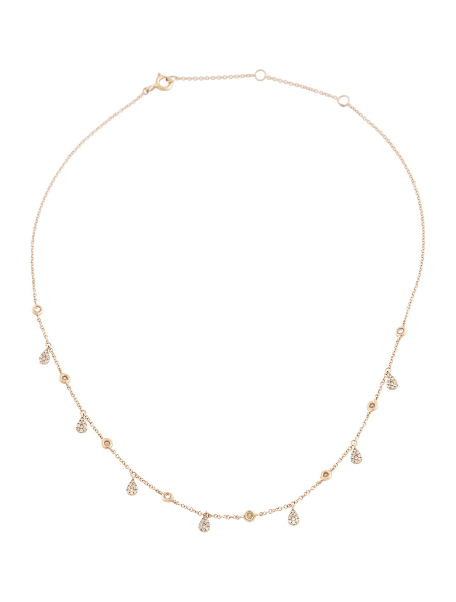 Necklace 14K Diamond Station