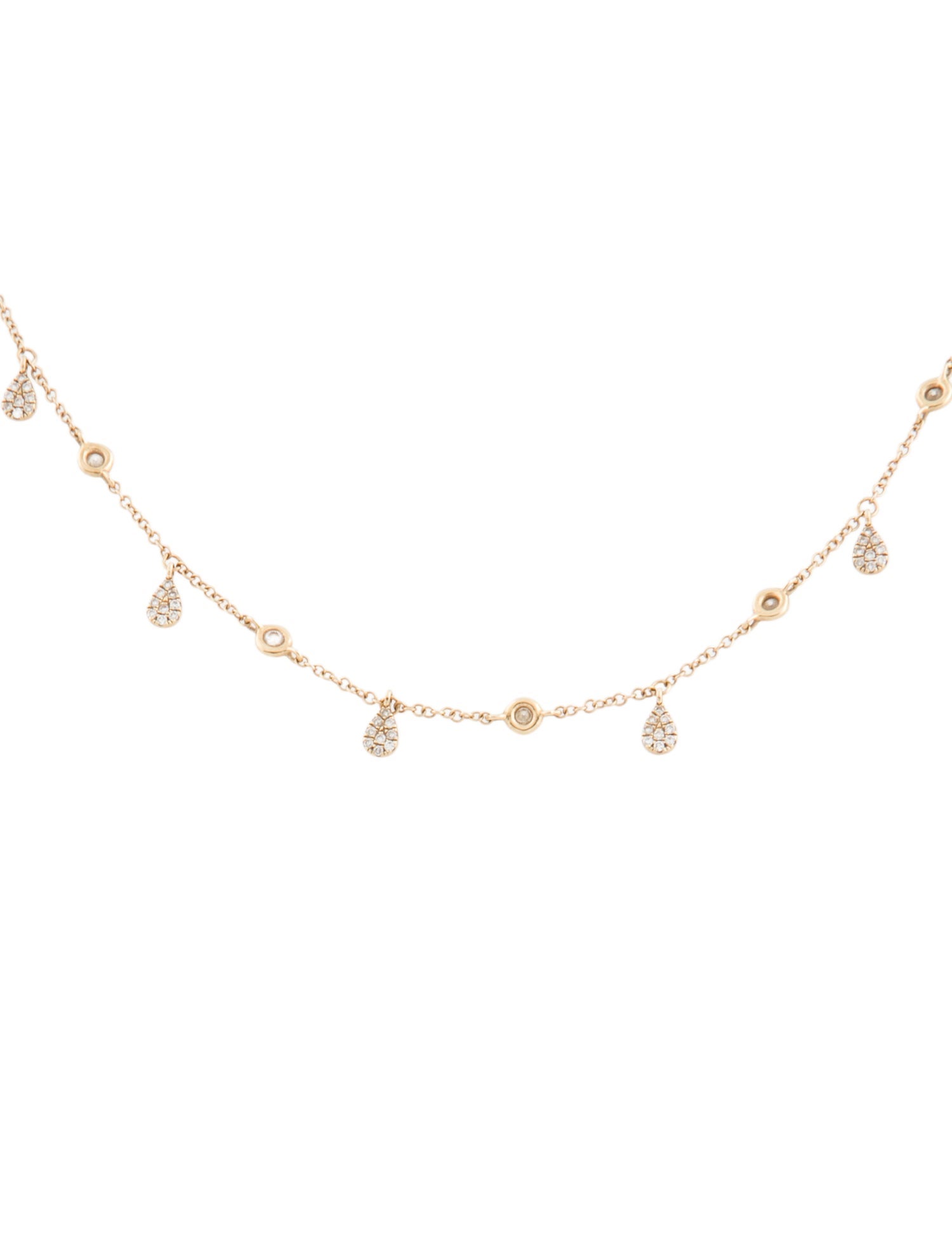 Necklace 14K Diamond Station