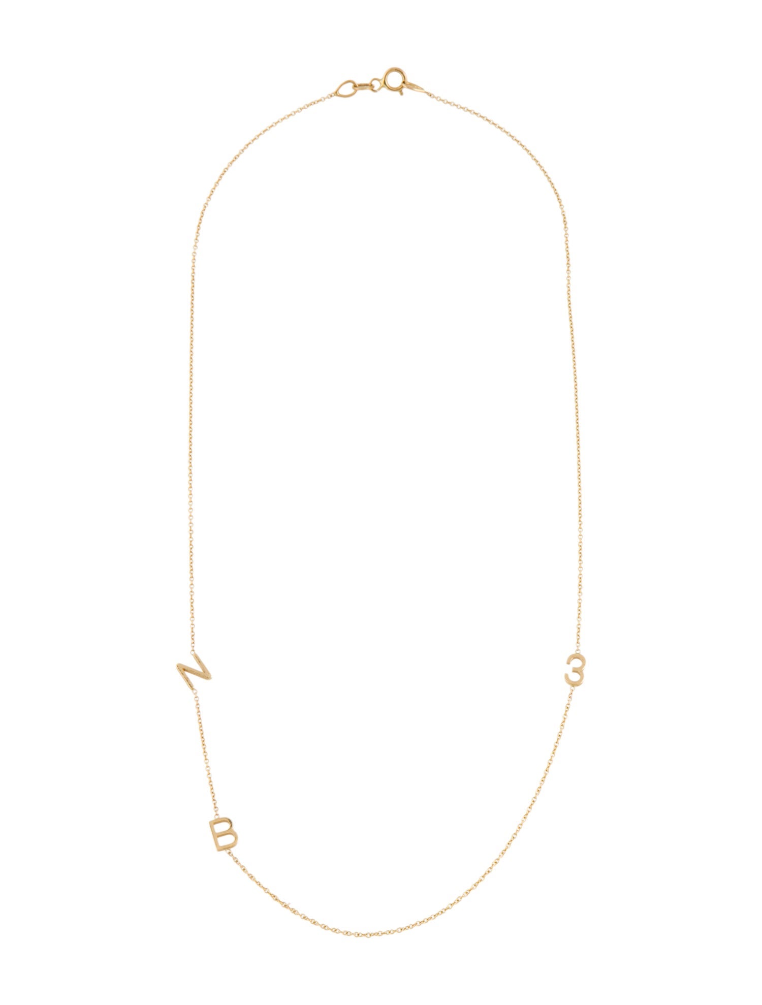 Necklace 14K "NB3" Chain Necklace