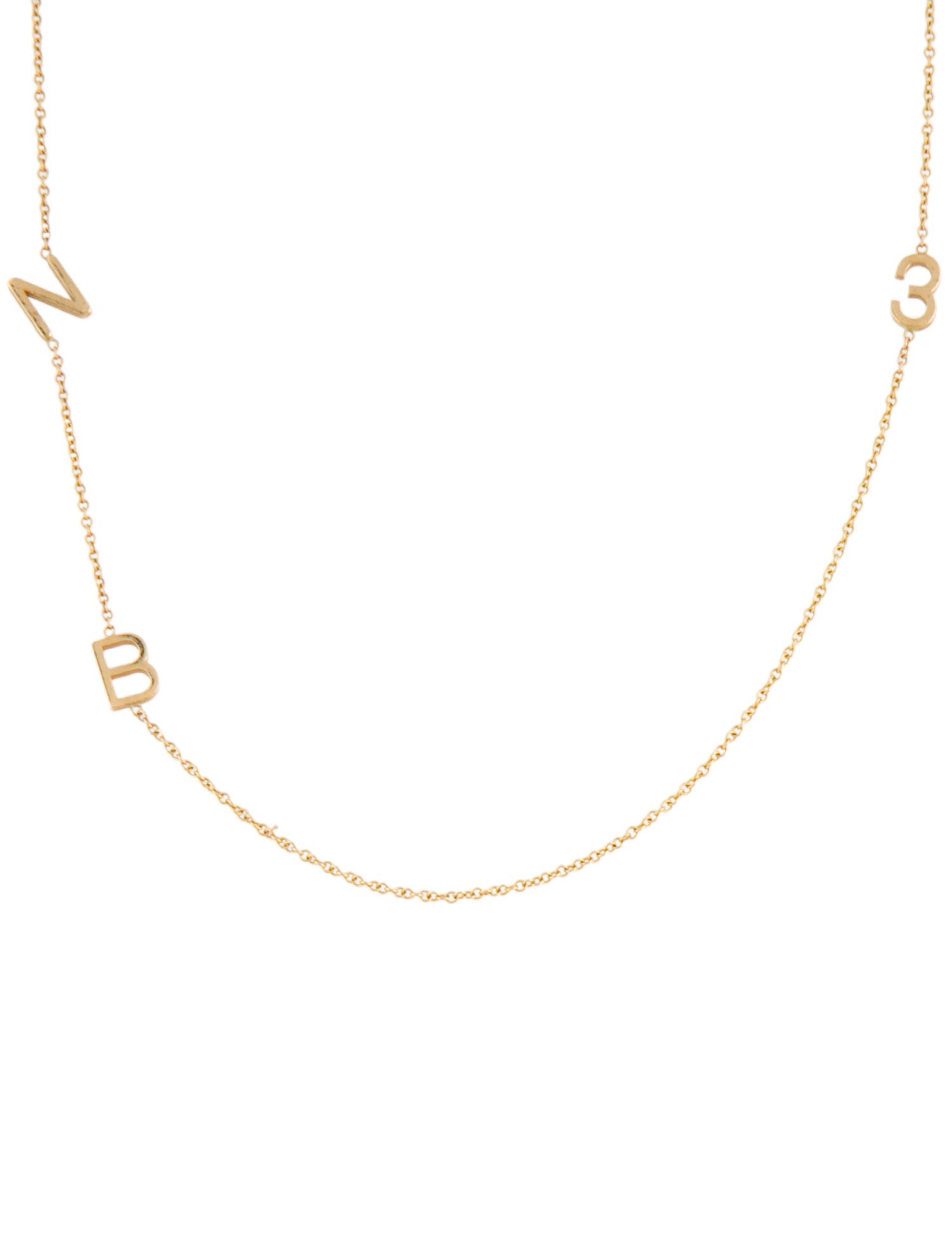Necklace 14K "NB3" Chain Necklace