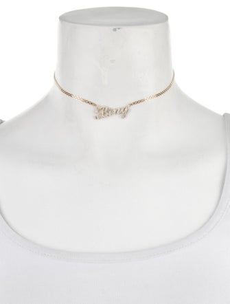 Necklace 14K Diamond Signature Choker Necklace