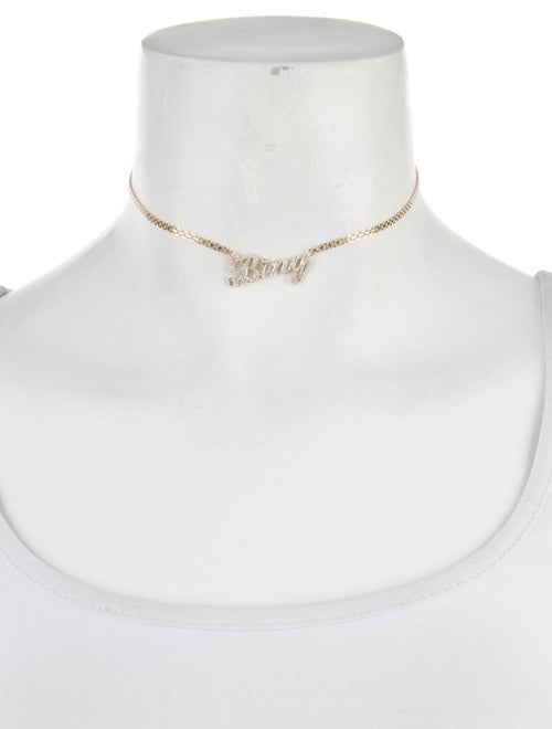 Necklace 14K Diamond Signature Choker Necklace