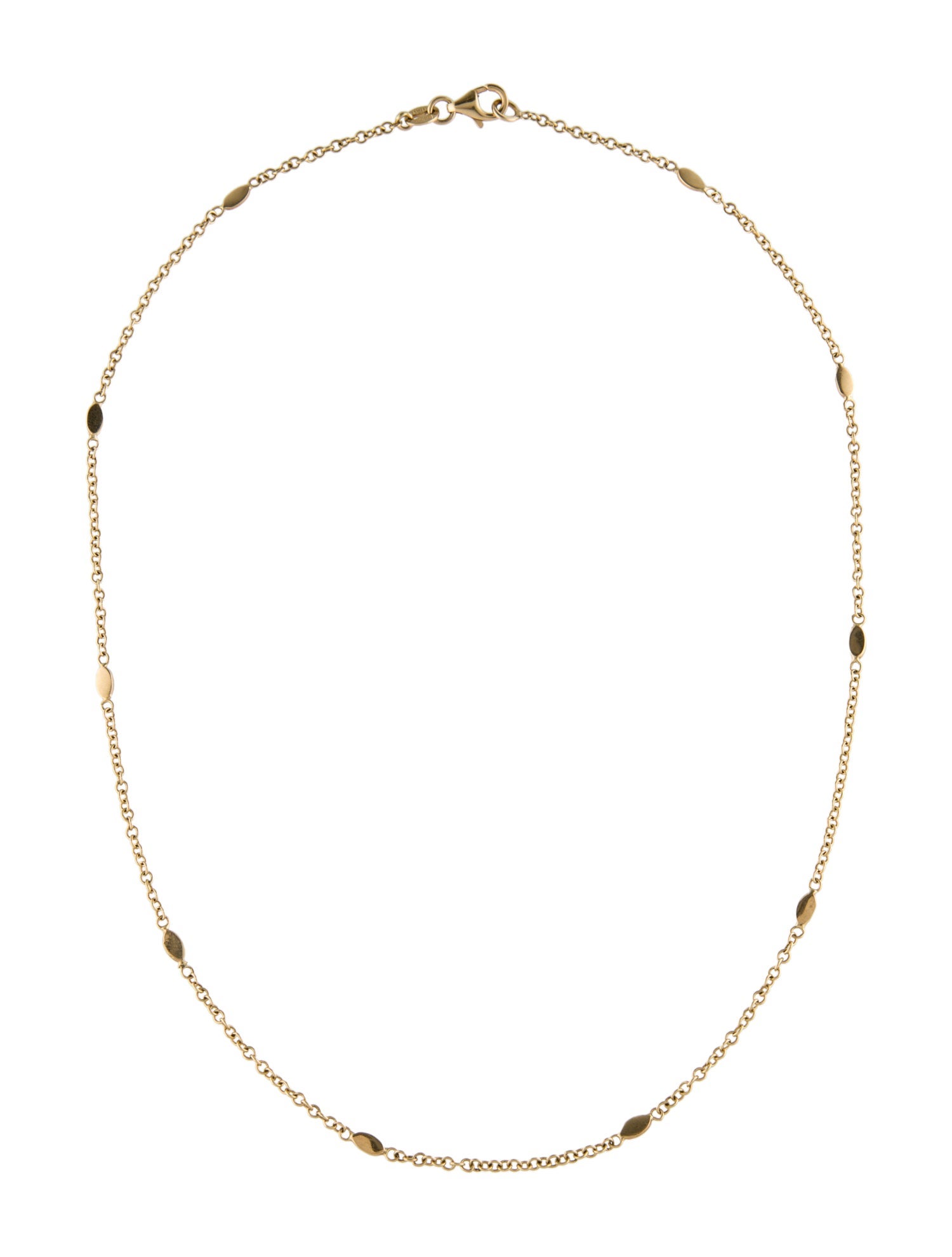 Necklace 14K Link Station Necklace