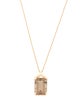 Necklace 14K 16.23ct Smoky Quartz Pendant w/ 18K Chain Necklace