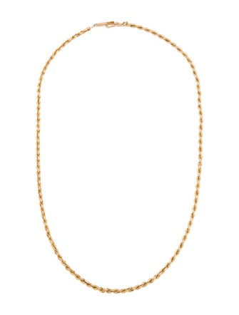 Necklace 14K Rope Chain Necklace