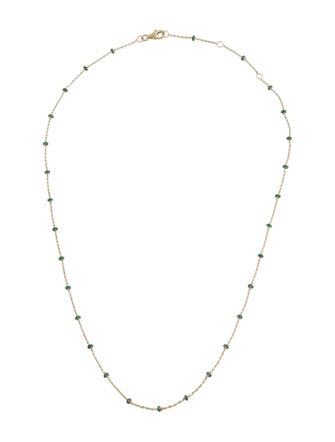 Necklace 14K Enamel Chain Necklace