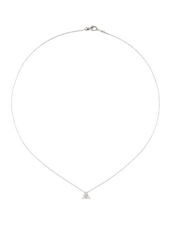 Necklace Platinum Diamond Solitaire Pendant Necklace