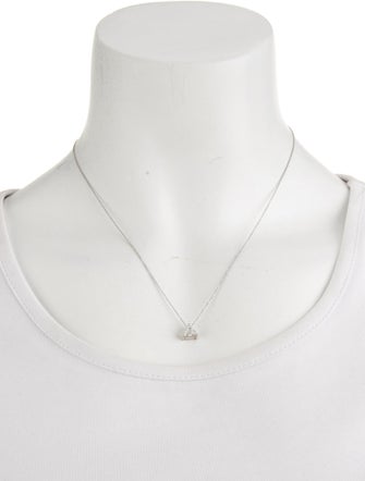 Necklace Platinum Diamond Solitaire Pendant Necklace