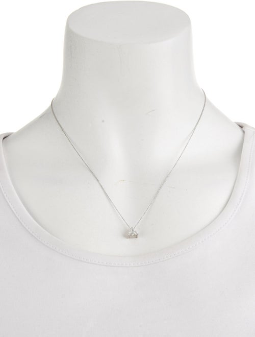 Necklace Platinum Diamond Solitaire Pendant Necklace